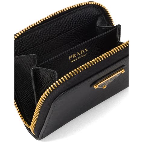 saffiano leather card holder prada.